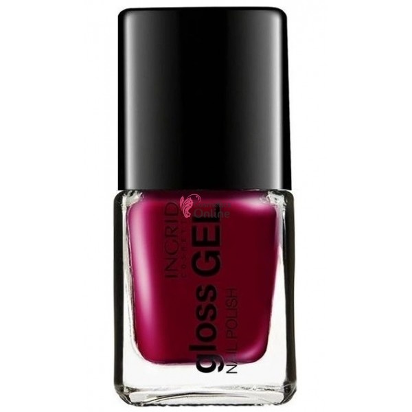 Lac de Unghii Gloss Gel Effect Ingrid 7 ml, 534 rosu Dry Wine